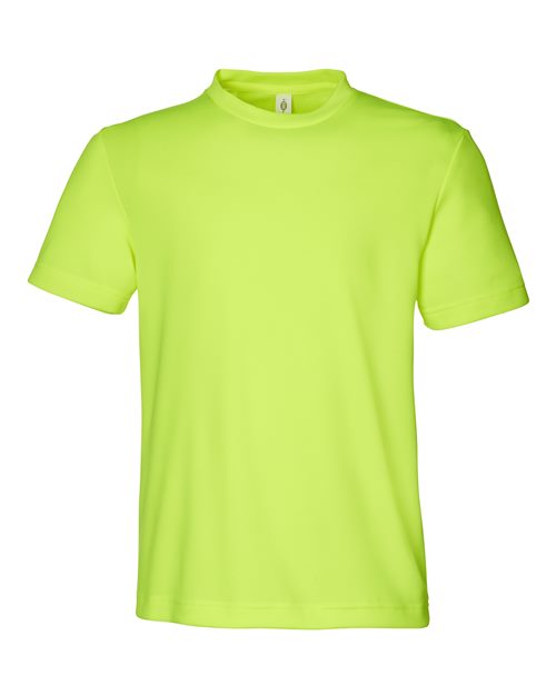 Team 365 TT15Y Youth Zone Performance Mesh T-Shirt - Safety Yellow