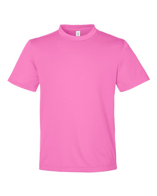Team 365 TT15Y Youth Zone Performance Mesh T-Shirt - Sport Charity Pink