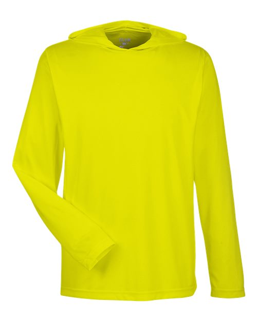 Team 365 TT41 Men's Zone Performance Hooded T-Shirt - Safety Yellow