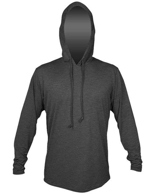 ANETIK MVLPRH8 Low Pro Tech Hooded Long Sleeve T-Shirt - Midnight Heathered