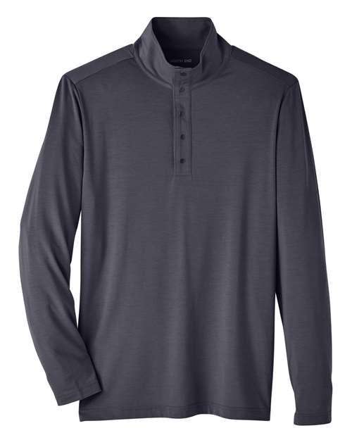 North End NE400 Men's JAQ Snap-Up Stretch Performance Pullover - Carbon