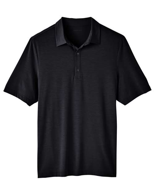 North End NE100 Men's JAQ Snap-Up Stretch Performance Polo - Black