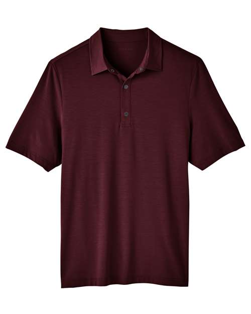 North End NE100 Men's JAQ Snap-Up Stretch Performance Polo - Burgundy