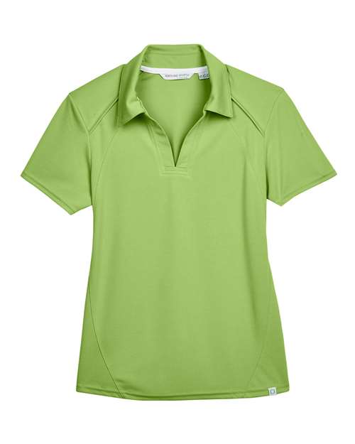North End 78632 Women's Recycled Polyester Performance Pique Polo - Cactus Green