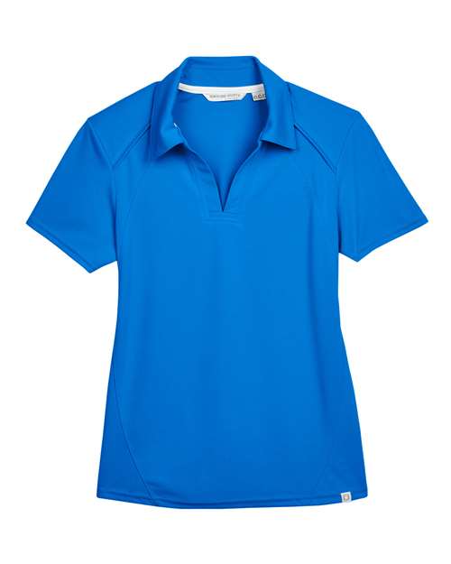 North End 78632 Women's Recycled Polyester Performance Pique Polo - Light Nautical Blue