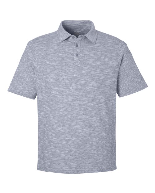 North End NE115 Men's Eclipse Jacquard Polo - Classic Navy Heather
