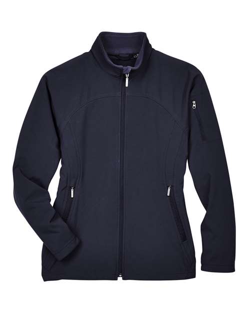 North End 78034 Women's 3-layer Fleece Performance Soft Shell Jacket - Midnight Navy