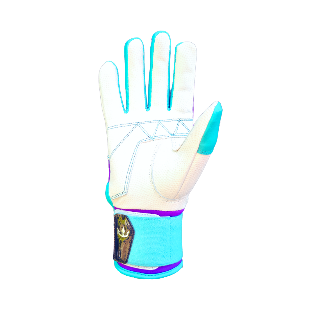 Dynasty Batting Gloves the Bomb Squad Series - Purple/Teal