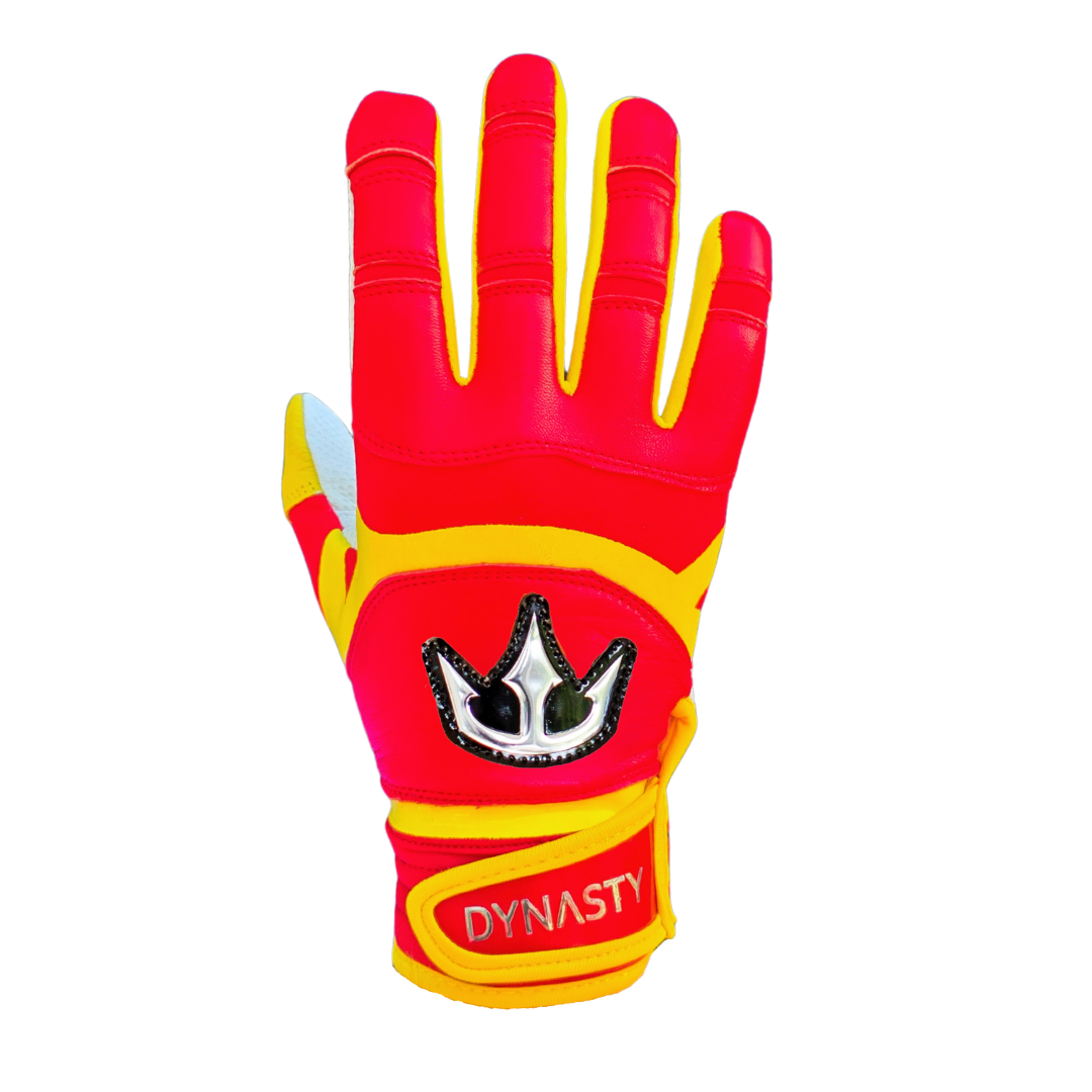 Dynasty Batting Gloves the Lightning Series - Red/Yellow