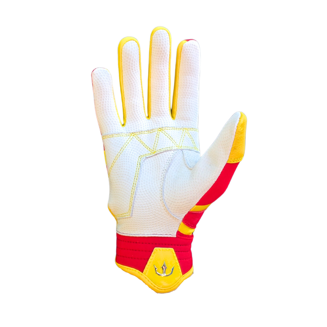 Dynasty Batting Gloves the Lightning Series - Red/Yellow