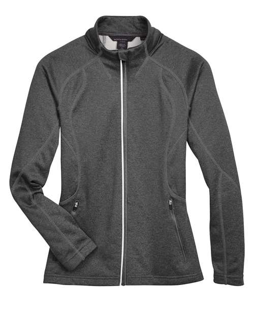 North End 78174 Women's Gravity Performance Fleece Jacket - Carbon Heather
