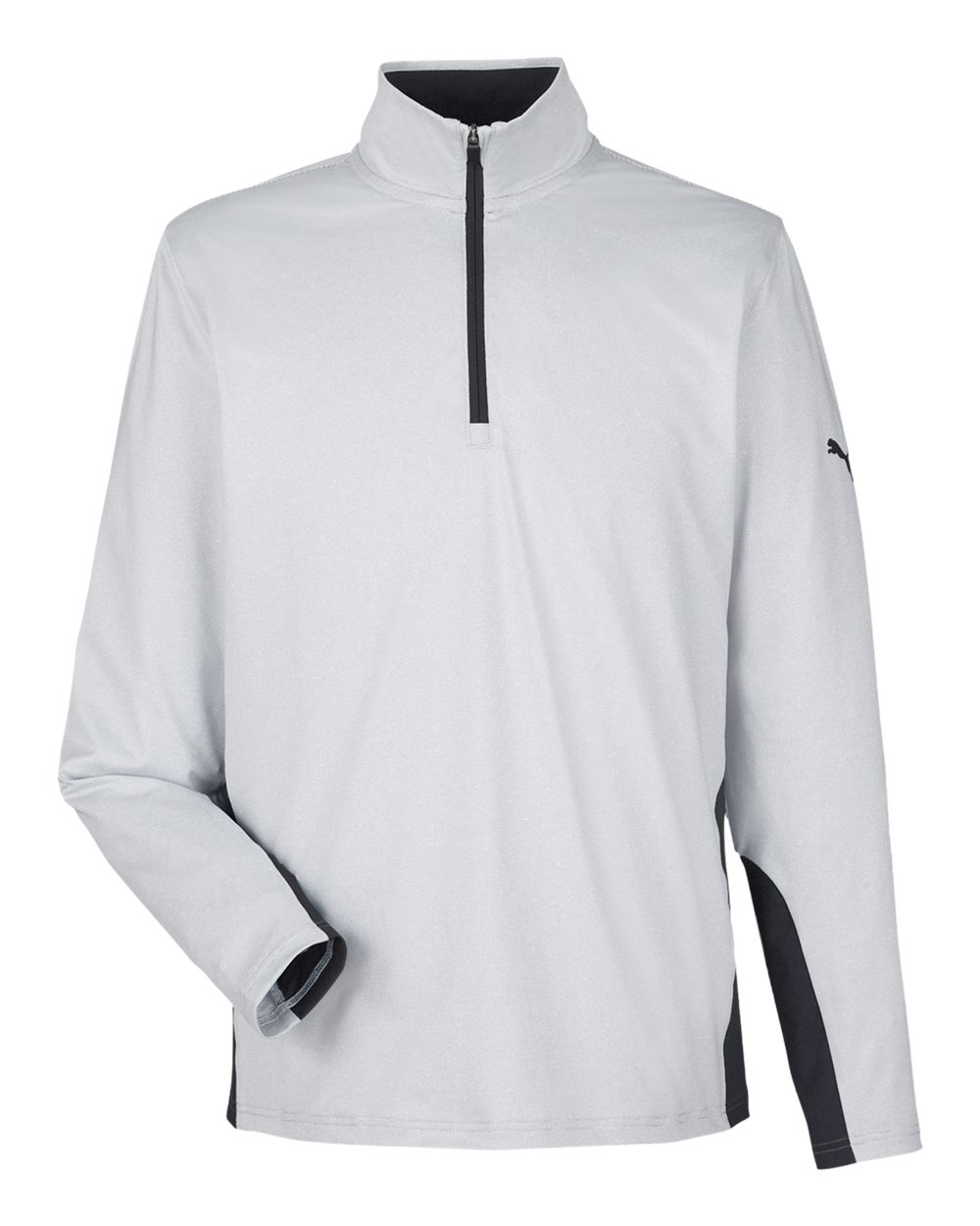 Puma Golf PG410 Mesa Stripe Quarter-Zip Pullover - Puma Black  Bright White