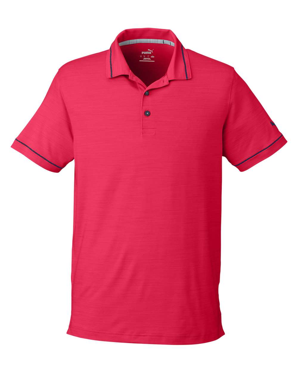 Puma Golf 599117 Cloudspun Monarch Polo - Teaberry Heather  Navy Blazer