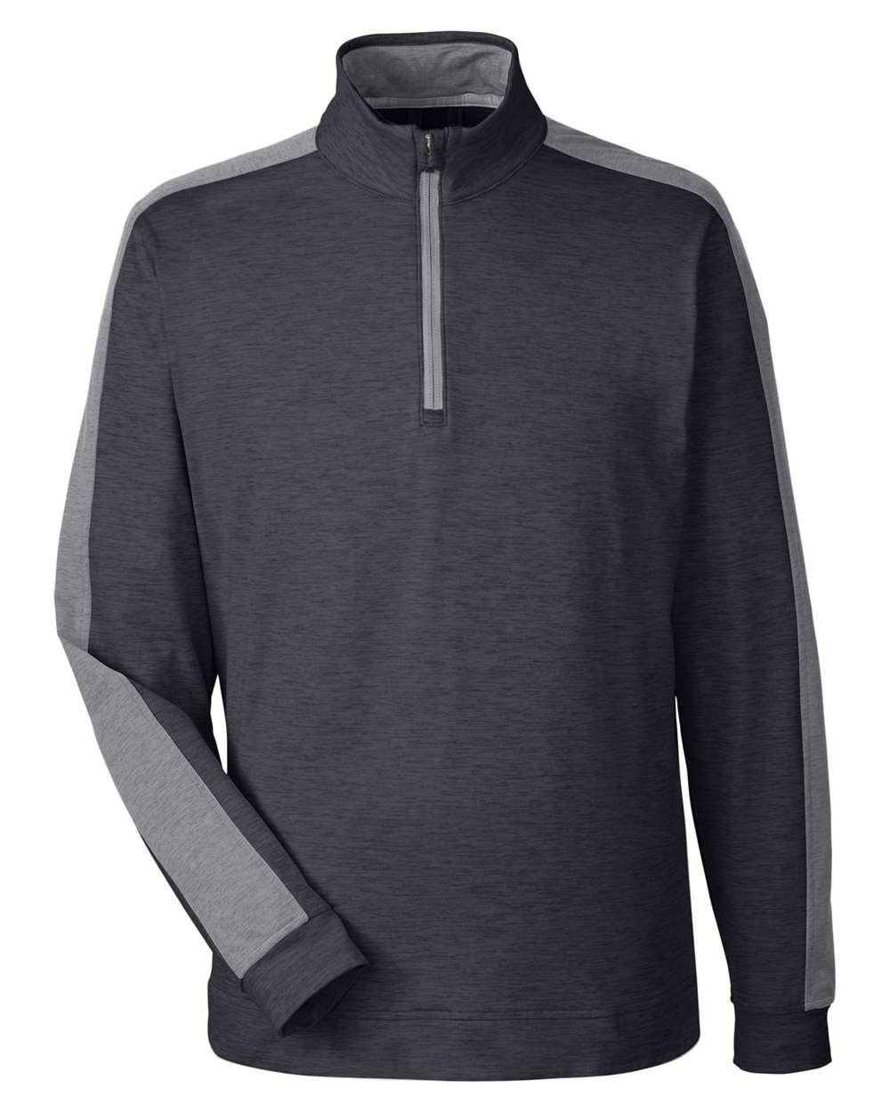 Puma Golf 599129 Cloudspun Quarter-Zip Pullover - Puma Black Heather  Quiet Shade