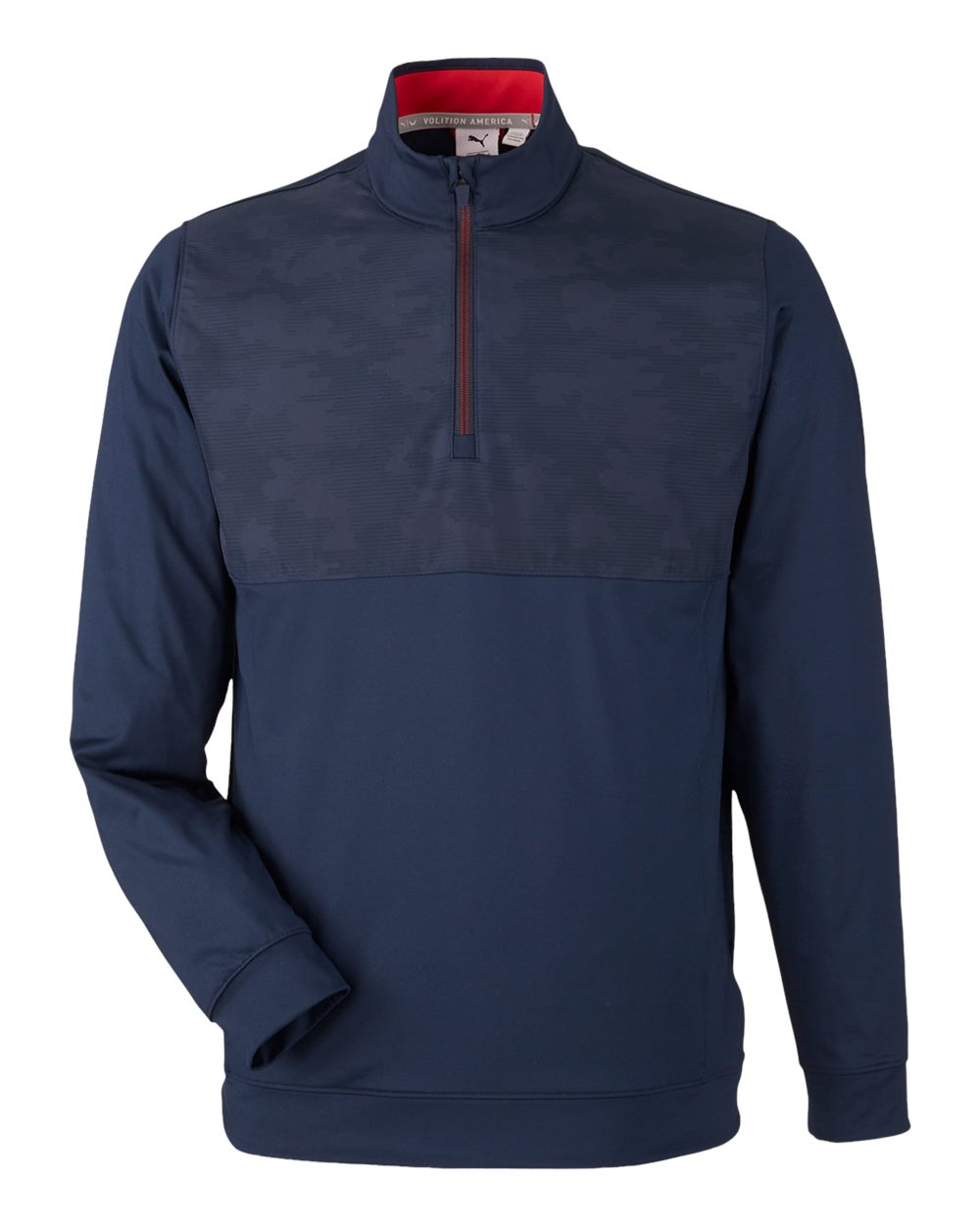 Puma Golf 537472 Men's Volition Camo Cover Quarter-Zip - Navy Blz