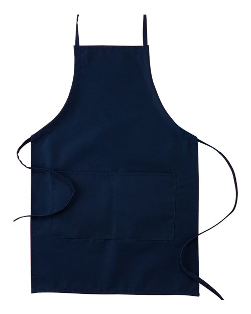 Big Accessories APR53 Apron with Pocket - Navy