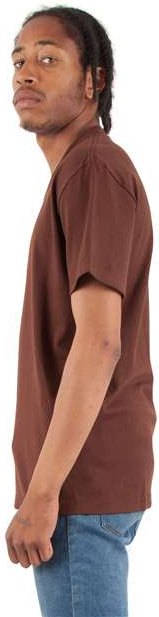 Shaka Wear SHVEE Unisex V-Neck T-Shirt - Brown