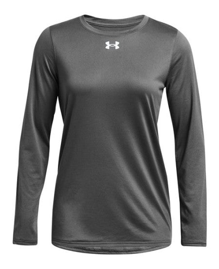 Under Armour 1376852 Women's Team Tech™ Long Sleeve T-Shirt - Castlerock  White