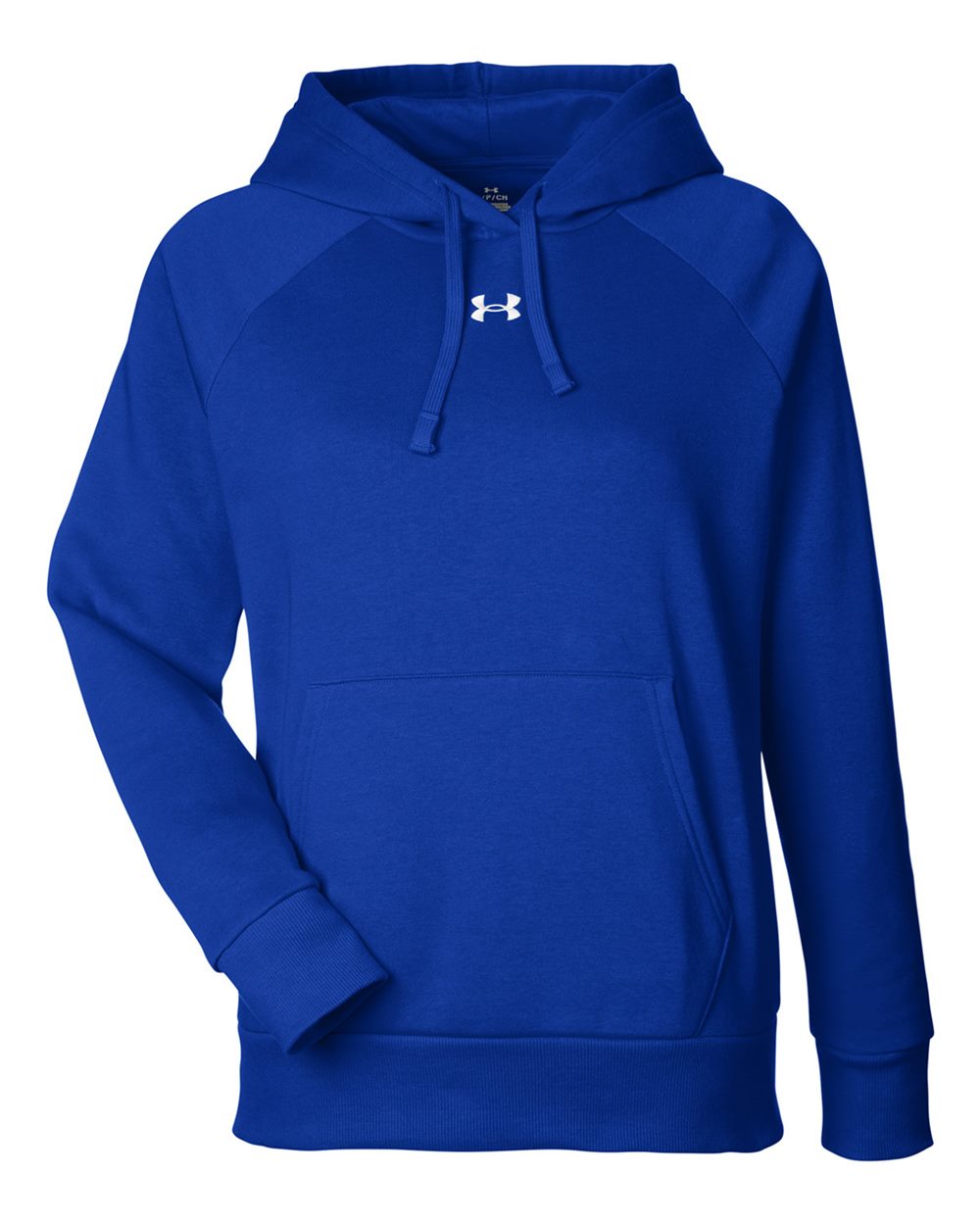 Under Armour 1379500 Women's Rival Fleece Hooded Sweatshirt - Royal  White