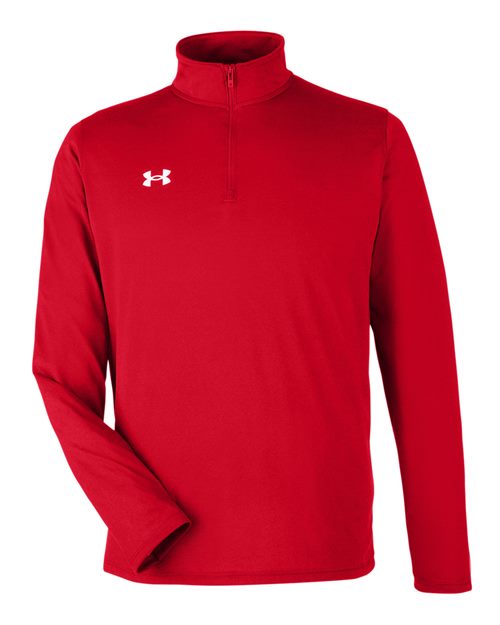 Under Armour 1376844 Team Tech™ Quarter-Zip Pullover - Red  White