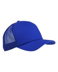 Big Accessories BX010 Twill Trucker Cap - Royal - front