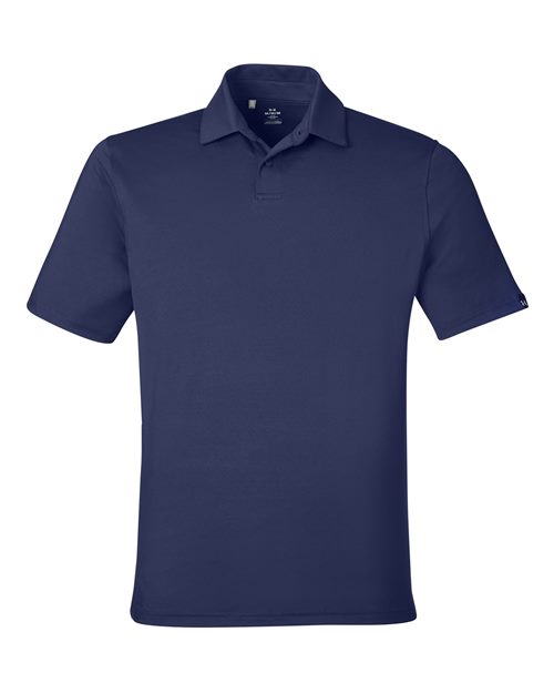 Under Armour 1383255 Recycled Polo - Midnight Navy  White