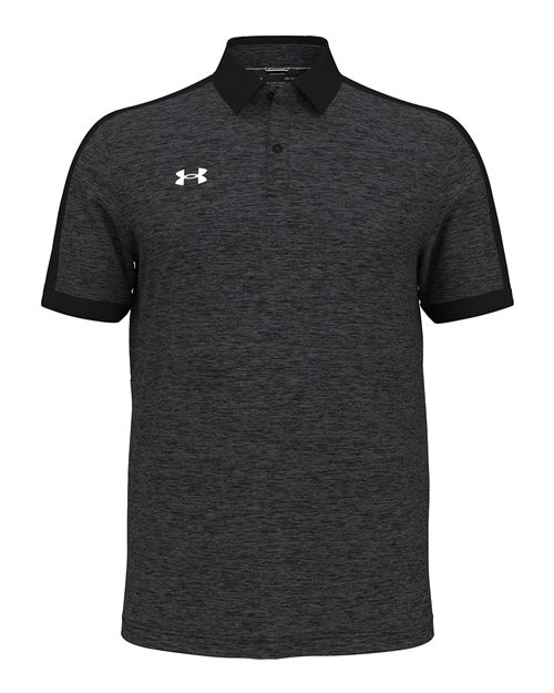 Under Armour 1376907 Trophy Level Polo - Black  White
