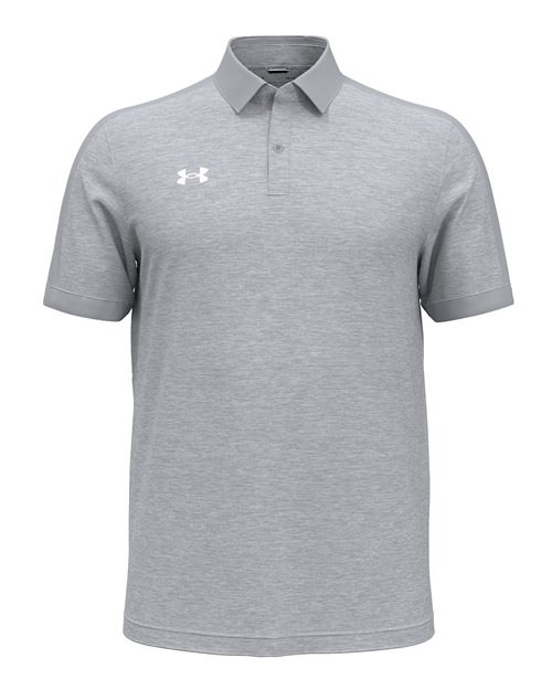 Under Armour 1376907 Trophy Level Polo - Mod Grey  White