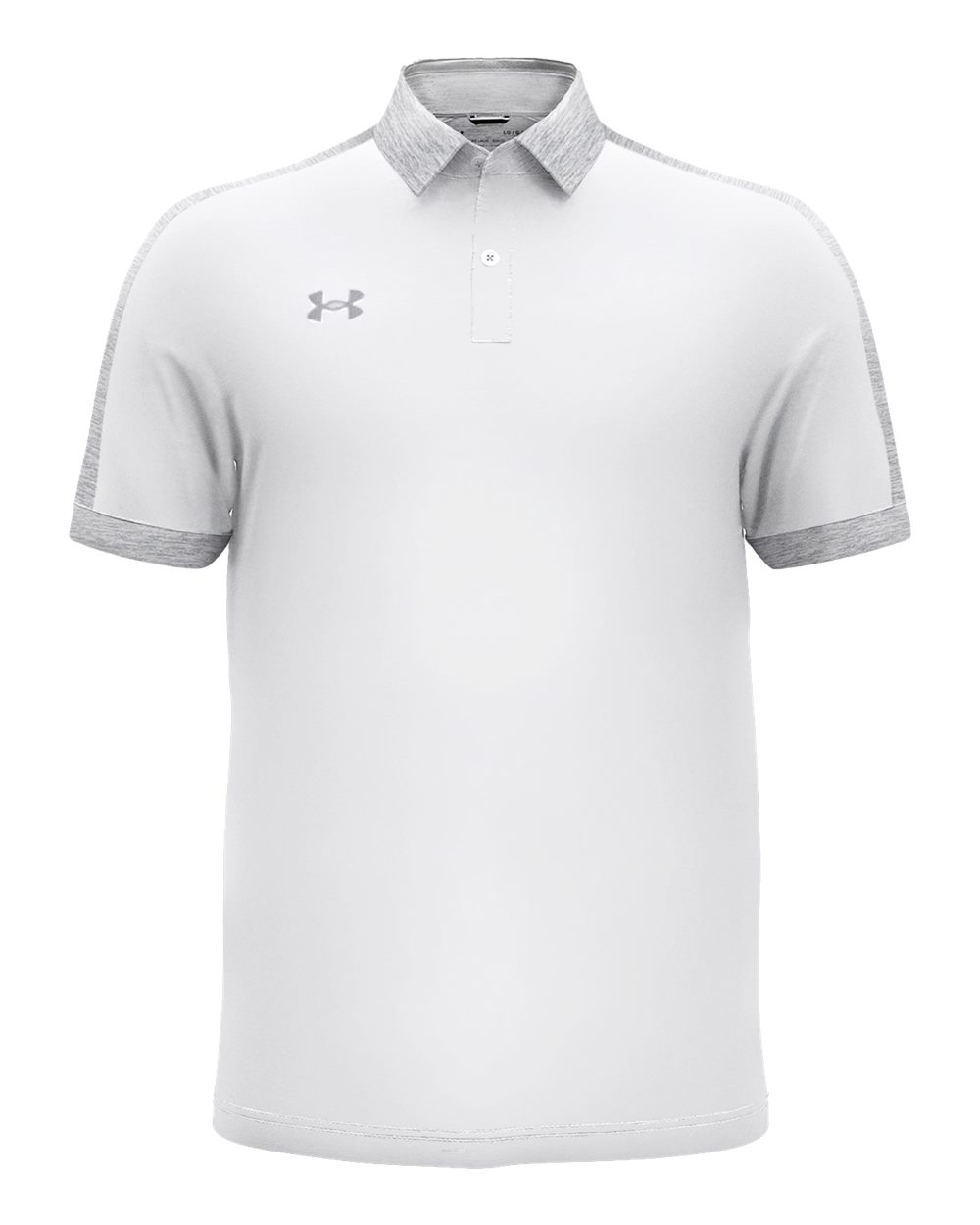 Under Armour 1376907 Trophy Level Polo - White  Mod Grey