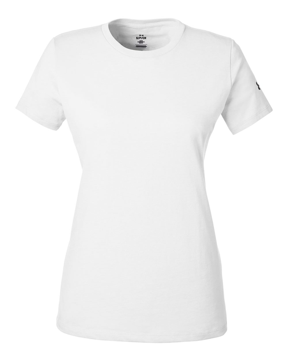 Under Armour 1383284 Women's Athletic 2.0 T-Shirt - White  Black
