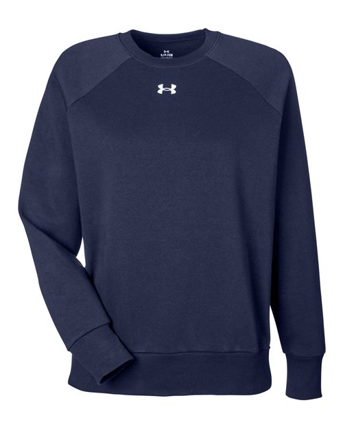 Under Armour 1379508 Women's Rival Fleece Sweatshirt - Midnight Navy  White