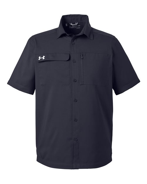Under Armour 1351360 Motivate Coach Woven Shirt - Black  White