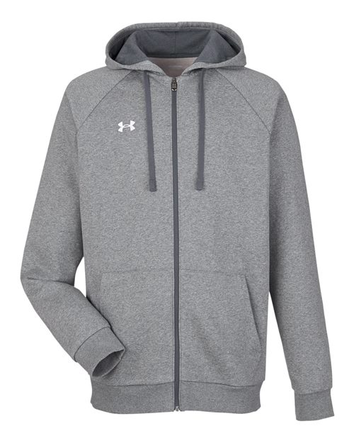 Under Armour 1379767 Rival Fleece Full-Zip - Cs Grey Light Heather  White