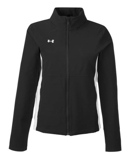 Under Armour 1389661 Women's Rival Stretch Jacket - Black  White  White