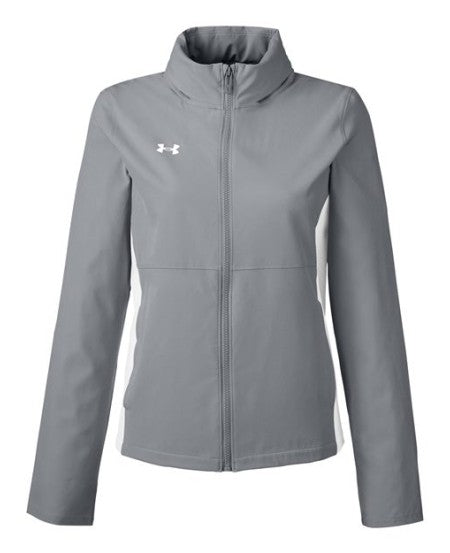 Under Armour 1389661 Women's Rival Stretch Jacket - Mod Gray  White