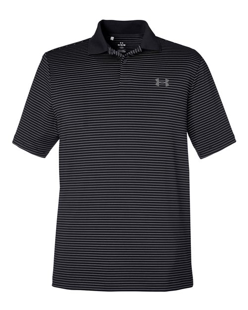 Under Armour 1377376 3.0 Striped Perf Polo - Black_001