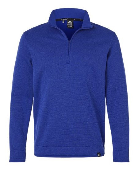 Under Armour 1383256 Storm Sweater Fleece Quarter-Zip Pullover - Royal  White