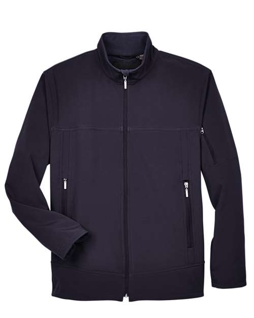 North End 88099 Men's Three layer Fleece Performance Soft Shell Jacket - Midnight Navy