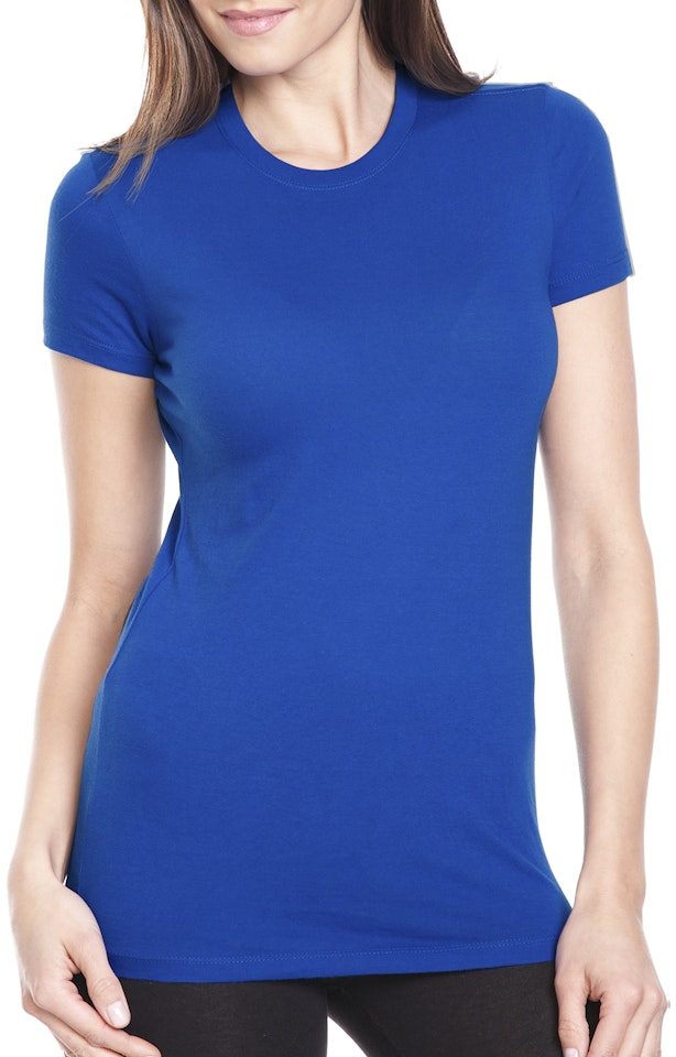Bayside 4990 Women's USA-Made Fine Jersey T-Shirt - Royal Blue