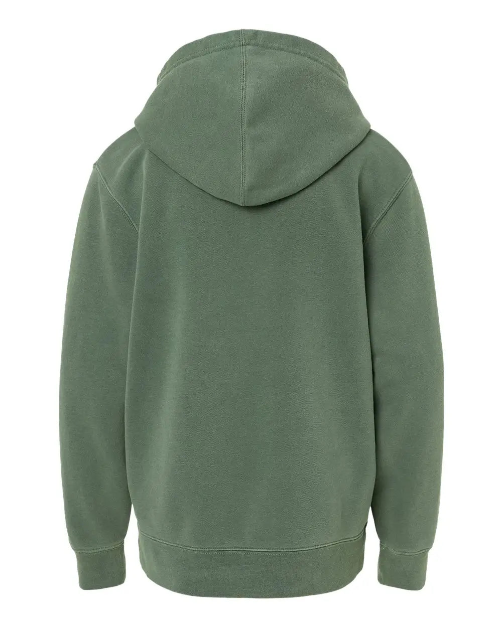 Independent Trading Co. Prm1500y Youth Midweight Pigment-dyed Hooded Sweatshirt - Pigment Alpine Green - Forest / Xs