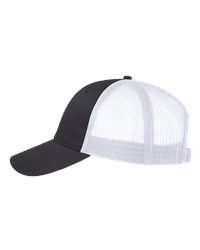 Valucap VC400 Mesh-Back Twill Trucker Cap - Charcoal White - front