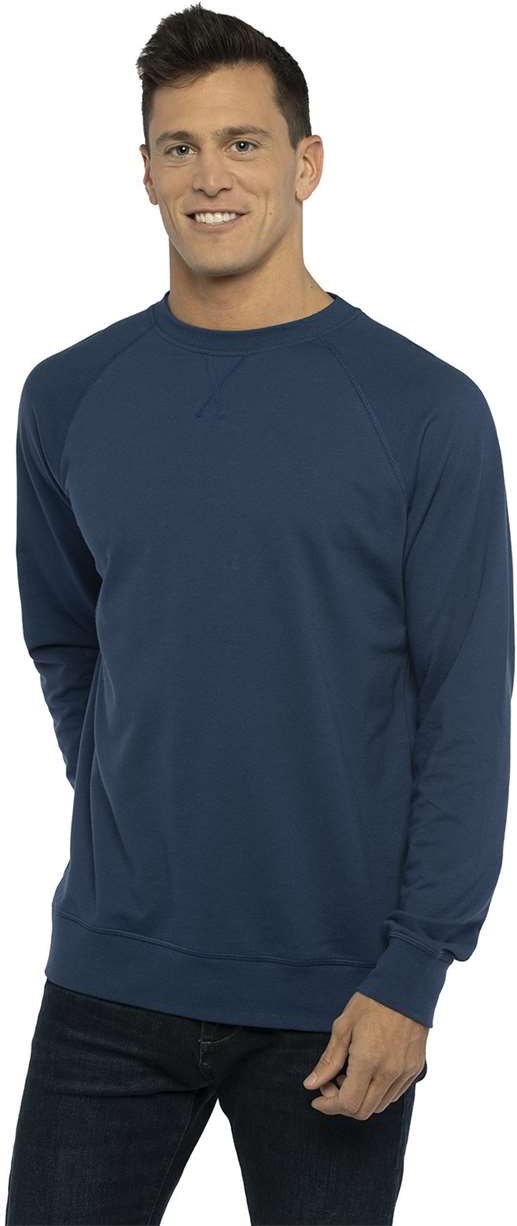 Next Level 9000 Laguna Raglan Sweatshirt - Cool Blue