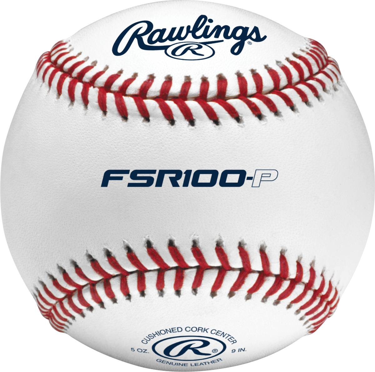 Rawlings FSR100-P Flat Seam High School Practice Baseball - HIT a Double - 1
