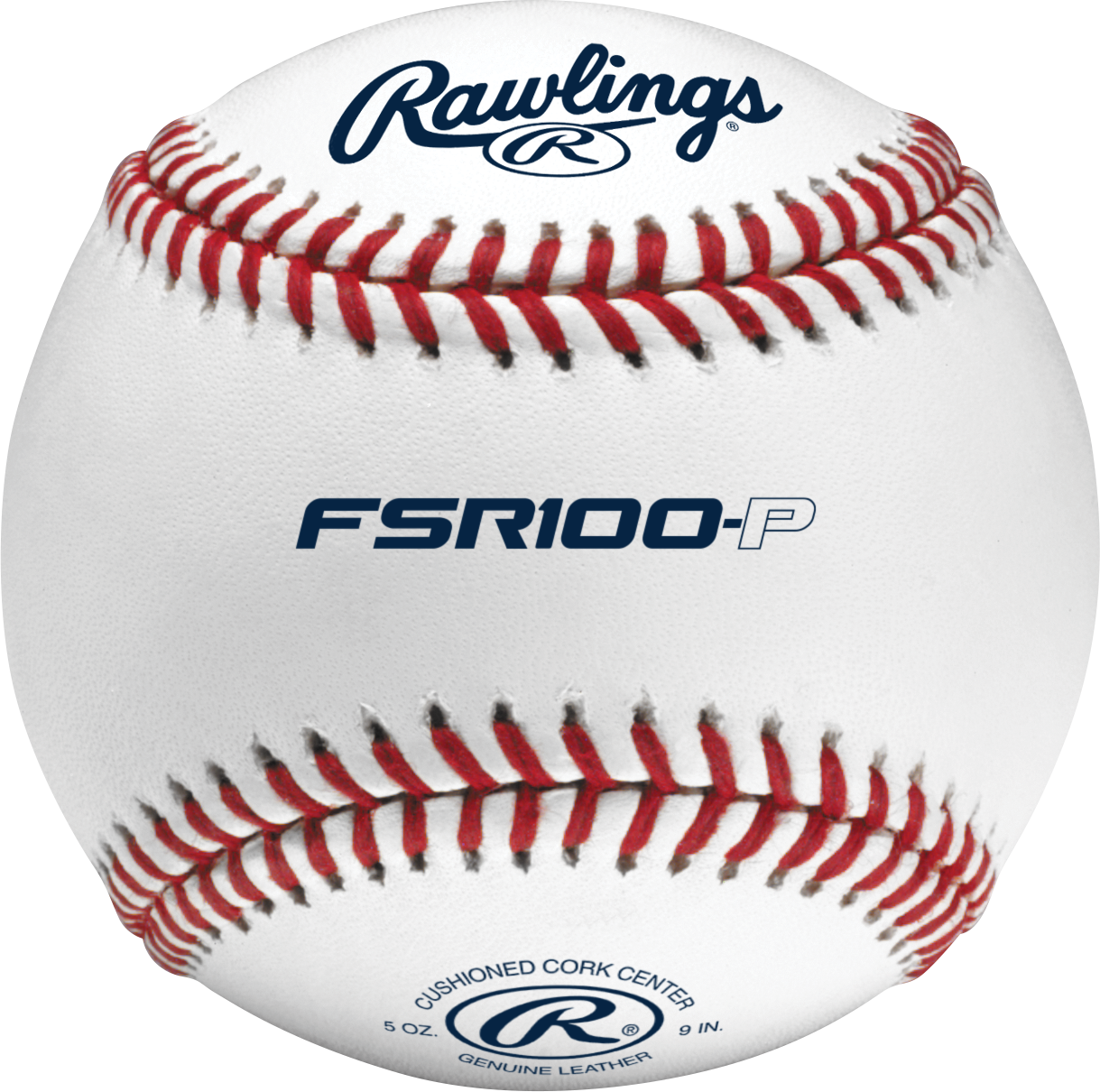 Rawlings FSR100-P Flat Seam High School Practice Baseball - HIT a Double - 1