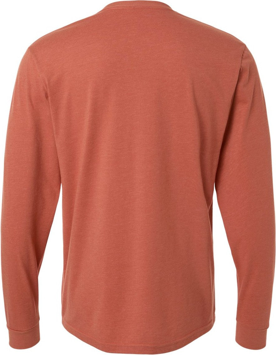 Next Level 6211 CVC Long Sleeve T-Shirt - Heather Redwood