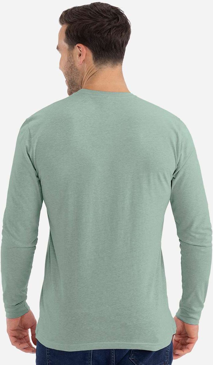 Next Level 6211 CVC Long Sleeve T-Shirt - Heather Seafoam