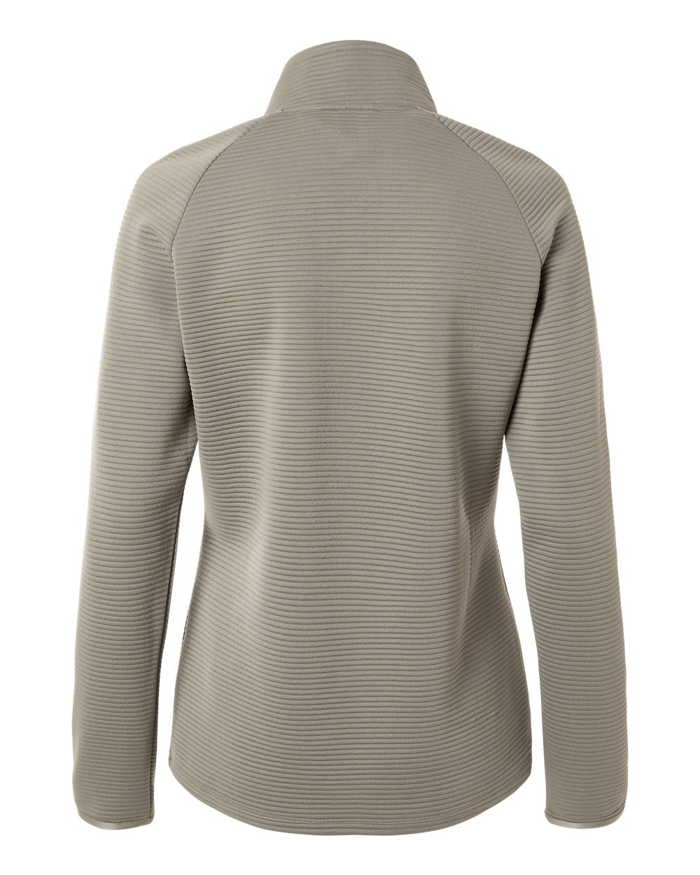 Adidas A589 Women's Spacer Quarter-Zip Pullover - Silver Pebble