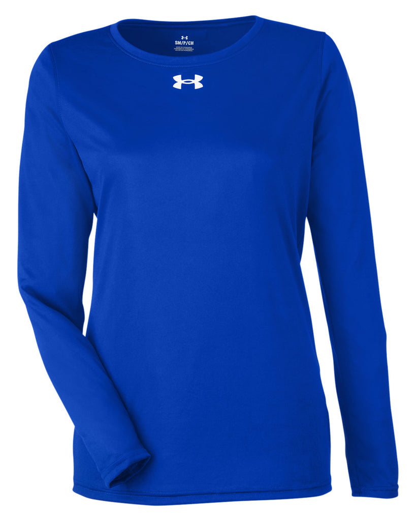 Under Armour 1376852 Women's Team Tech™ Long Sleeve T-Shirt - Royal  White