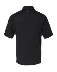 Under Armour 1383571 Men's Fish Pro Hybrid Woven Short Sleeve Shirt - Black/Castlerock - back