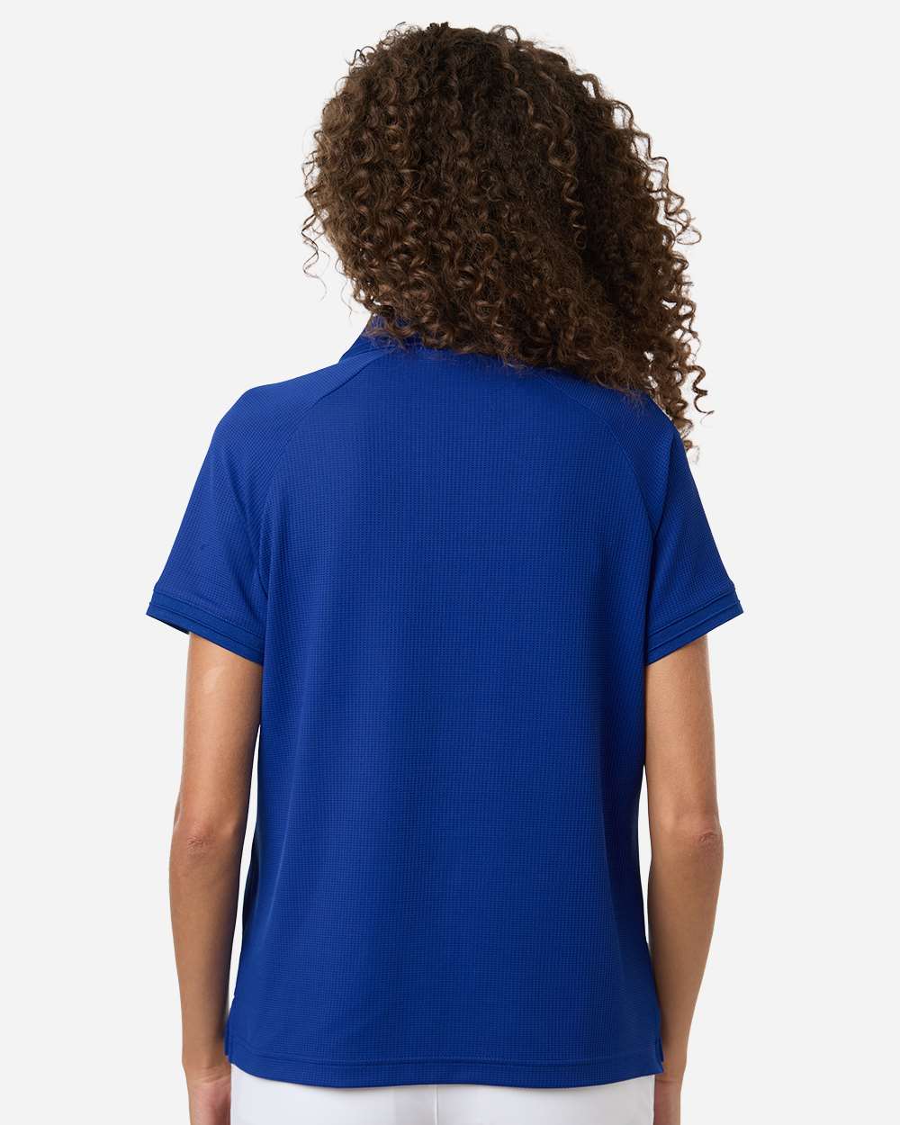 Team 365 TT130W Women's Topspin Stretch Grid Textured Polo - Sport Royal (view 4)